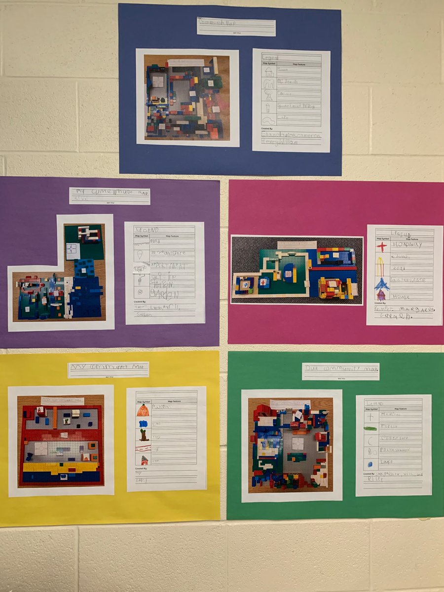MissWallaceEDU's tweet photo. We really enjoyed building community maps using Lego! @WestBayfieldES https://t.co/0cGmcUrKnO