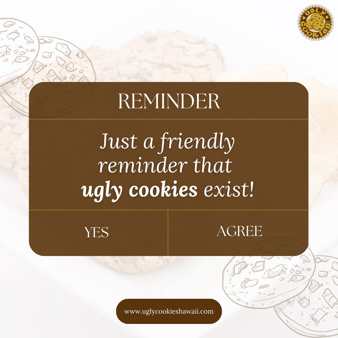 uglycookieshi's tweet image. You can't buy happiness, but you can buy cookies and that's kind of the same thing.🍪

Order now!
uglycookieshawaii.com
-

#freshcookies #cookier #fortunecookie #cookiehouse #bakecookies #bakeiteatit #cookieinbaking 
#hawaiianfood #hawaiiancookies #bigislandhawaii