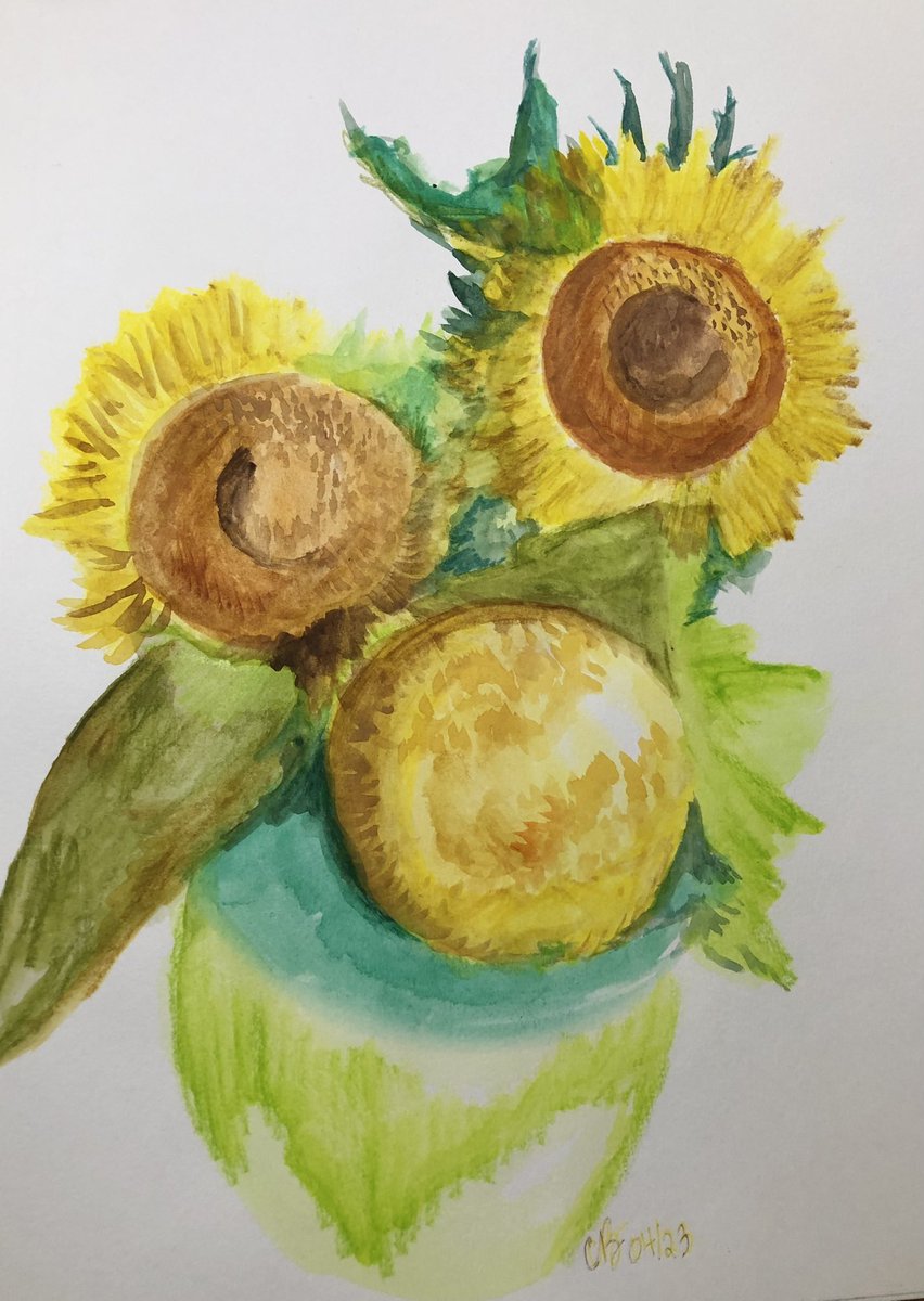 CeeBu7's tweet photo. #TedLasso sunflower inspiration 🌻 https://t.co/vtM9W5Ajh0