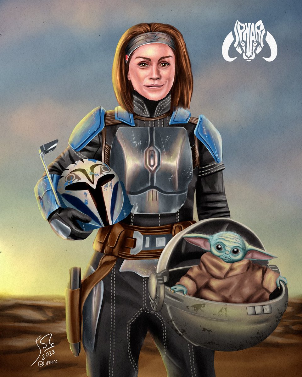 A tope con el final de the mandalorian. This is the way...

#starwars #mandalorian #bokatankryze  #bokatan #grogu #dinjarin #laguerradelasgalaxias #themandalorian #babyyoda #mythosaur #mando #groguthechild #kateesackhoff #digitalfrawing #illustration #art #ilustraciondigital