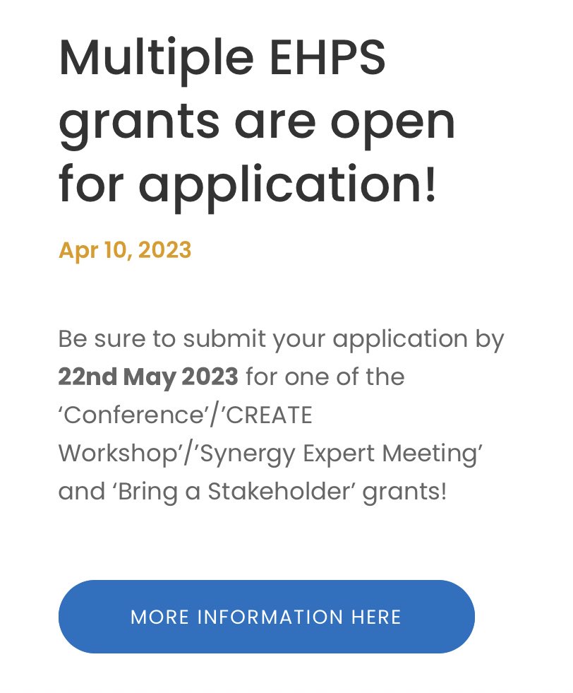 kilb_michael's tweet photo. Do you want to visit the @ehps2023 conference and/or the workshop of the early career network @EHPSCreaters (which I definitely recommend!), but you can’t afford it? There are several EHPS grants (deadline 22.05.) for which you can apply! https://t.co/ce1UQIut6P