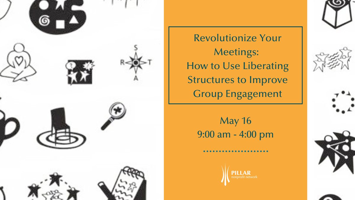 Get ready to break out of the monotony of traditional meetings and events and unleash your creativity and collaboration skills! Join us for an interactive full-day workshop filled with seriously fun techniques from Liberating Structures. pillarnonprofit.ca/event/revoluti…