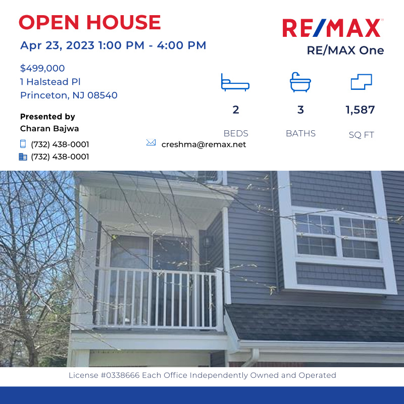 REMAX_ONE's tweet photo. Award winning schools. Very close to Princeton Junction train station. Close to multiple parks, library, grocery , Windsor Athletic Club, Ma...

Click here for details:
https://t.co/vRW5PlDNyk https://t.co/QD1ezdBUTn