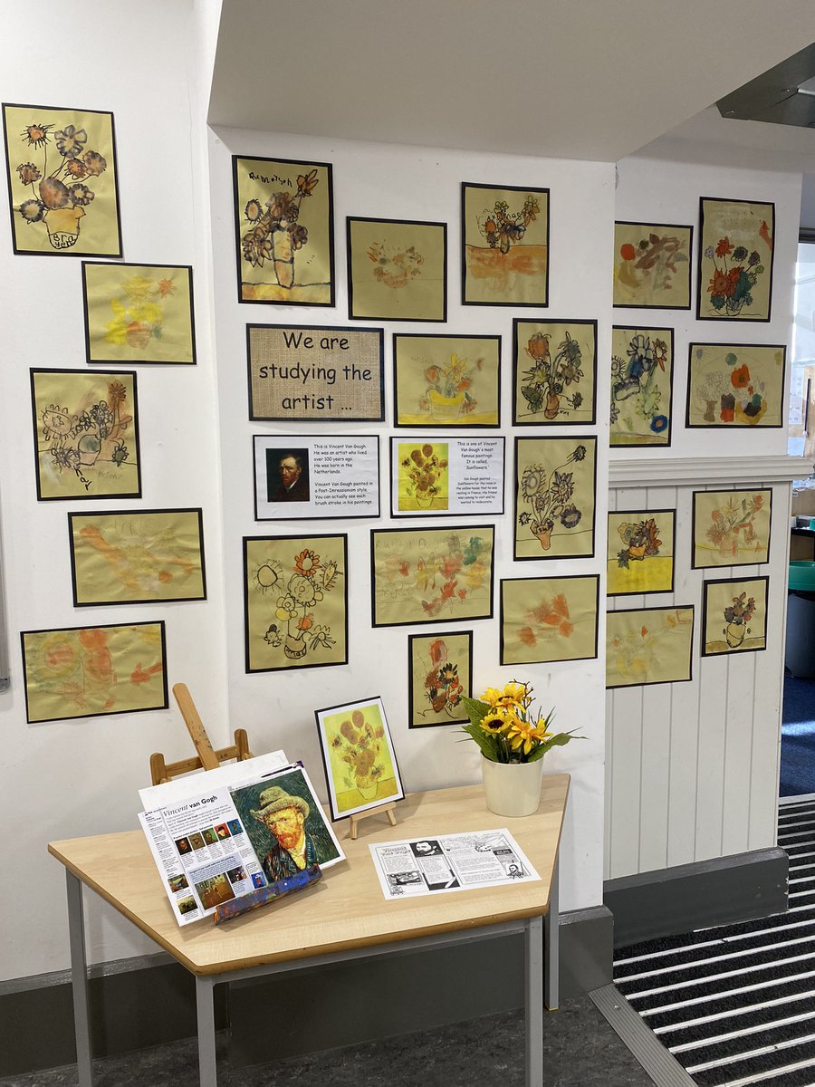 ljboyer4's tweet photo. Our latest artist inspired work. Vincent Van Gough���s Sunflowers. 🌻 https://t.co/ftBaHtIC9b