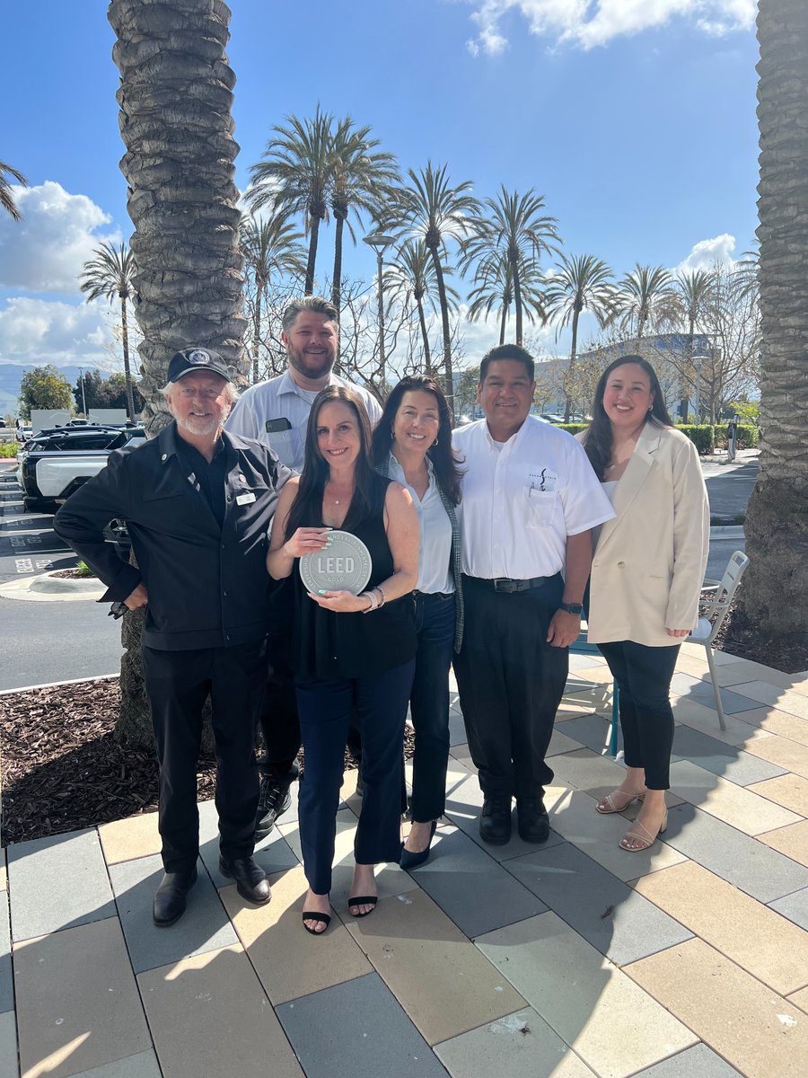 We recognized @Shorensteinre's LEED Gold Recertification of the America Center in San Jose with a LEED Plaque ceremony presented by @Hydeskevin, NCC's Chair of LEED Advancement and Chair and Founder of @Introba.