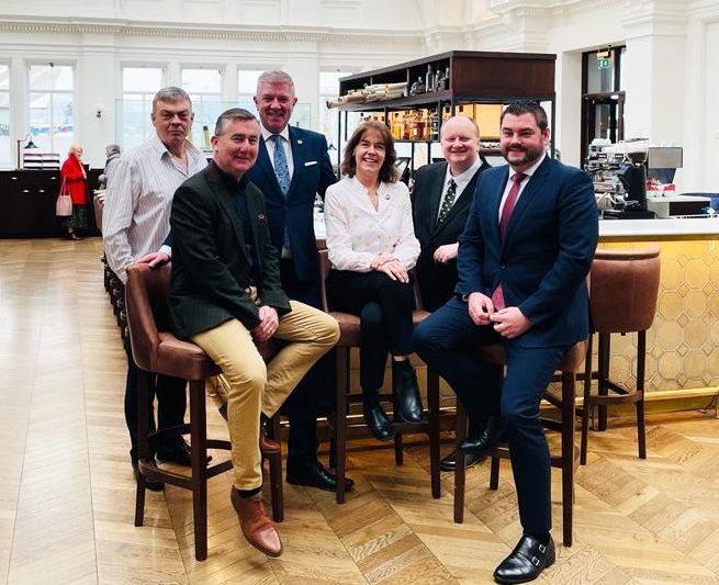 Our Head of Professional Development <a href="/samcoulstock/">Sam Coulstock FIH MIEP</a> FIH and Head of Events, Sarah Peters FIH were delighted to be at the <a href="/TitanicHotelBel/">Titanic Hotel Belfast</a> today for the IoH NI round table discussion, flying the <a href="/IoH_NI/">IoH Northern Ireland</a> flag, and making the trip to meet our valued members.
#HospitalityFamily