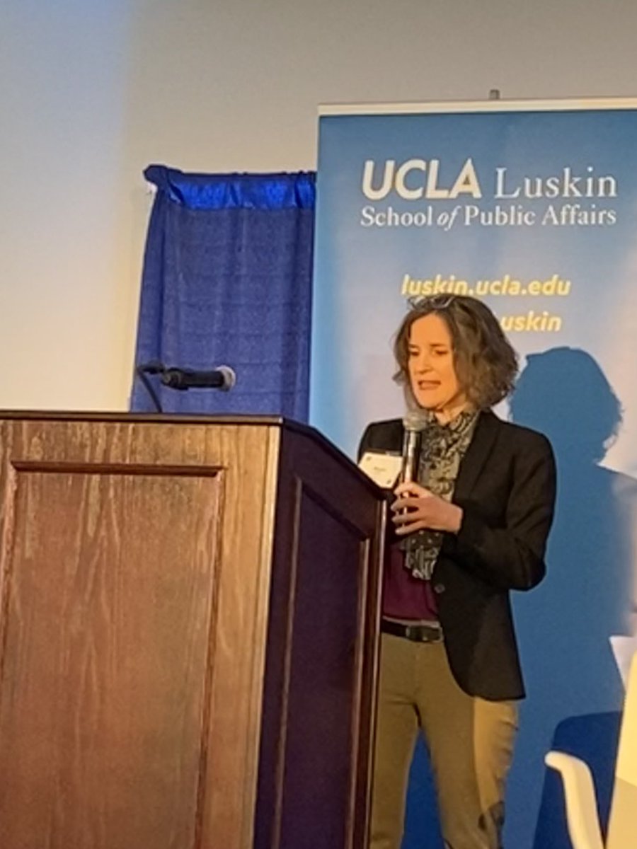 Our new faculty director @mullinmeg @LuskinCenter kicks off panel on mobilizing support for transformative climate action, infrastructure investments and systems change at local to international levels. #LuskinSummit #UCLALuskin.