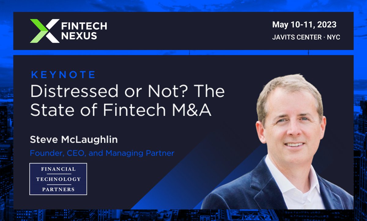 FTPartners's tweet photo. Excited to be a keynote speaker at @Fintechnexus in May in NYC – Hope to see you there! https://t.co/GqergpGYwV #FinTech #StateofFinTech https://t.co/j5qiELyj1x