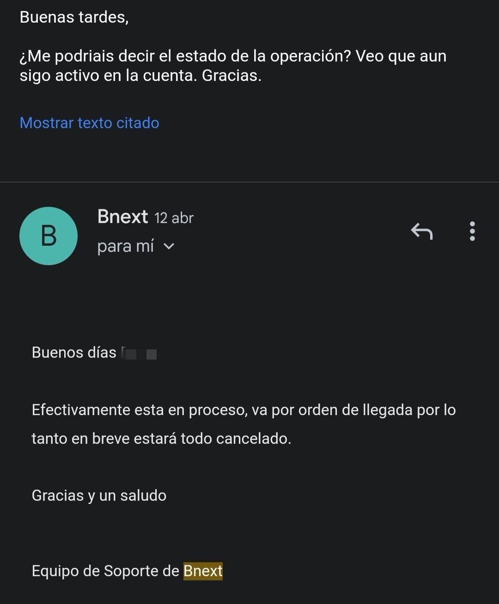 Cablematico's tweet photo. @yourbnext La baja la estoy haciendo por email, me respondisteis hace una semana esto y sigo pudiendo entrar en la cuenta. ¿Podriais por favor dar de baja la cuenta? https://t.co/kmhPxlZNoM