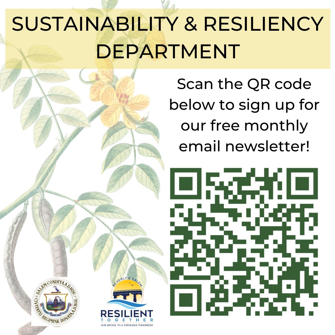 Did you know that Salem's Sustainability &amp; Resiliency Department has a monthly newsletter? Sign up now so you'll get the May newsletter when it drops!