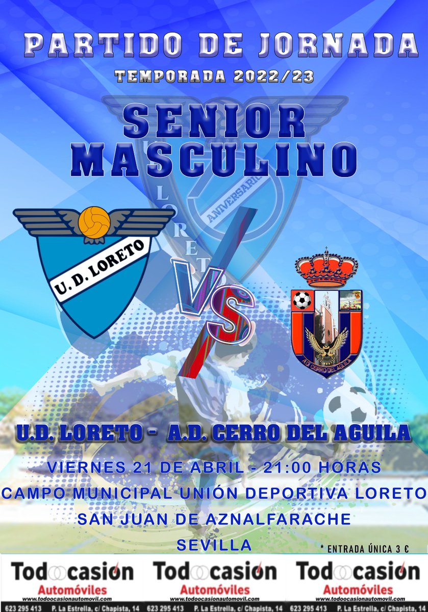 UDLoreto's tweet photo. Estamos a una victoria de clasificarnos para el Play Off de ascenso a 1a. Andaluza, tenemos a tres puntos la posibilidad de seguir luchando por un ascenso en el que estos jugadores y C.T. nos han obligado a creer.
¡Viernes a las 21h! ✈️✈️✈️ #ObligadosACreer #since1952 https://t.co/RyPTOwpjys