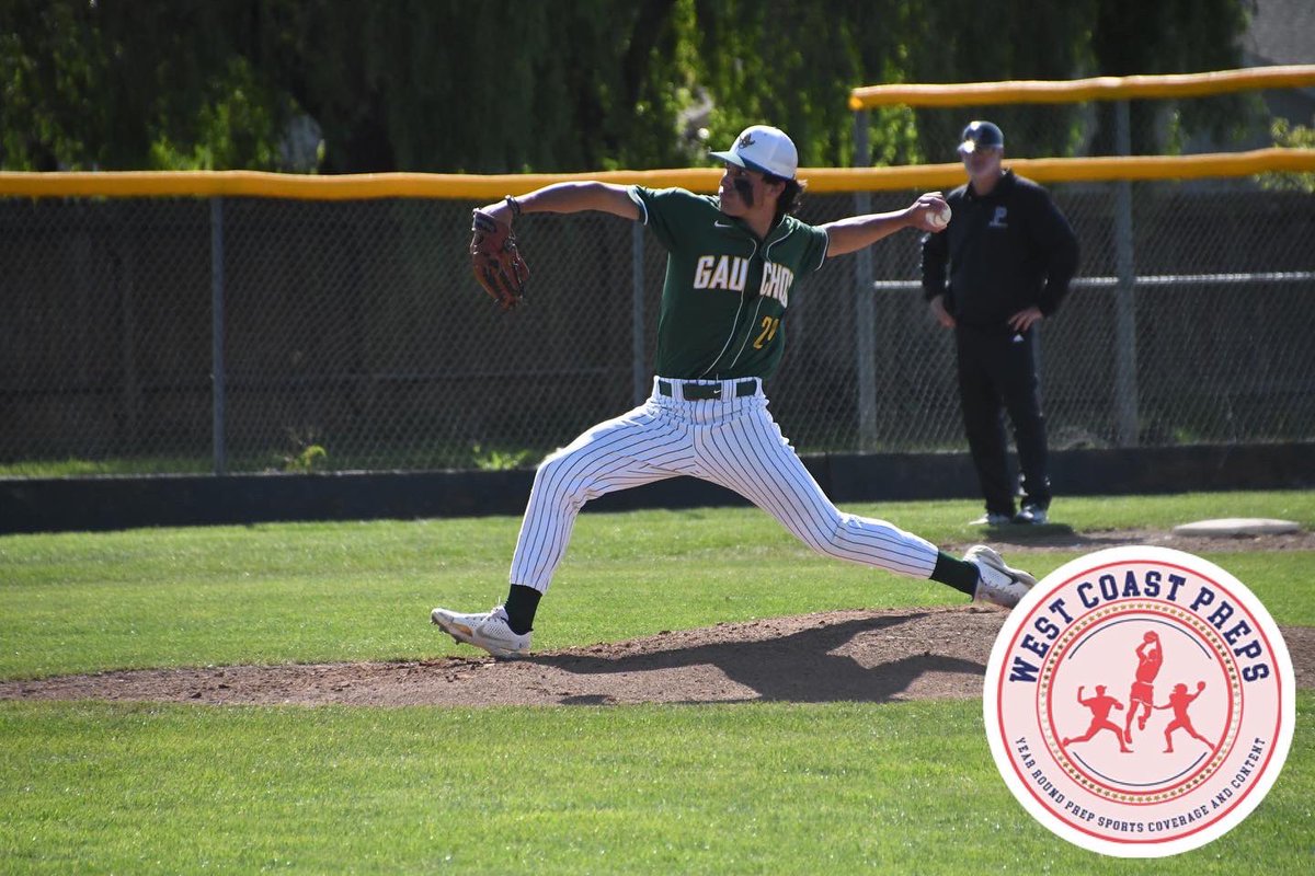 Tuesday was another masterpiece for Austin Steeves, who tossed a complete game shutout against Casa Grande’s rival. 

His ERA this season: 0.64. 

Story: westcoastpreps.com/gauchos-reign-…