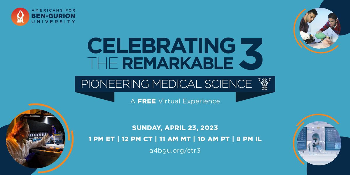 SorokaFriends's tweet photo. Partnering with Americans for Ben-Gurion University ๐๐ Celebrate Israelโs advancements in #PioneeringMedicalScience at Celebrating the Remarkable 3 #PartnersInTheRemarkable https://t.co/ClbypvDsuu