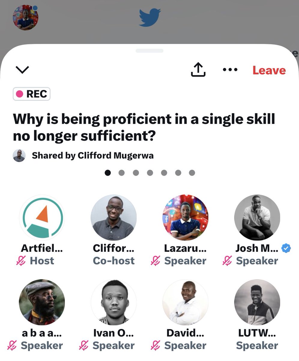 masabalaz's tweet photo. Thank U @artfieldug for the amazing opportunity to discuss, learn & unlearn tonight
And thanks @CliffordMugerwa for the opportunity to speak my mind and share my thoughts on the #ArtfieldSpace thatโs deliberating on the urgency of multi-skilling.
#LazDidit | #MakingDigitalWork https://t.co/ozcRdLY2nN