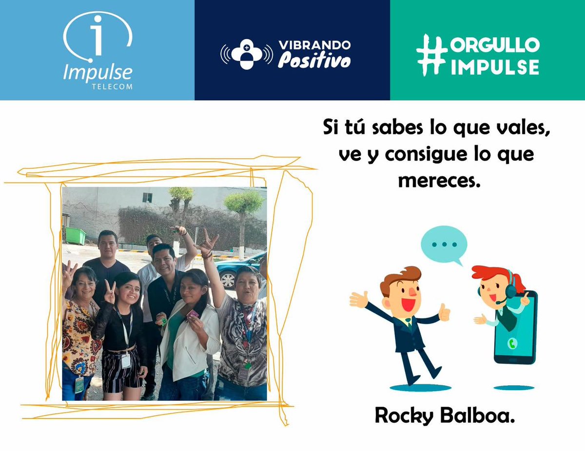 VacantesImpulse's tweet photo. Frase motivacional. 📷📷
#impulsetelecom #Orgulloimpulse #familiaimpulse #vibrandopositivo #trabajosqueretaro #servicioalcliente #empresaresponsable #LunesDeFrases #lunesfeliz #lunesdemotivacion #20añosBrindandoSoluciones https://t.co/erQCj8H4cx