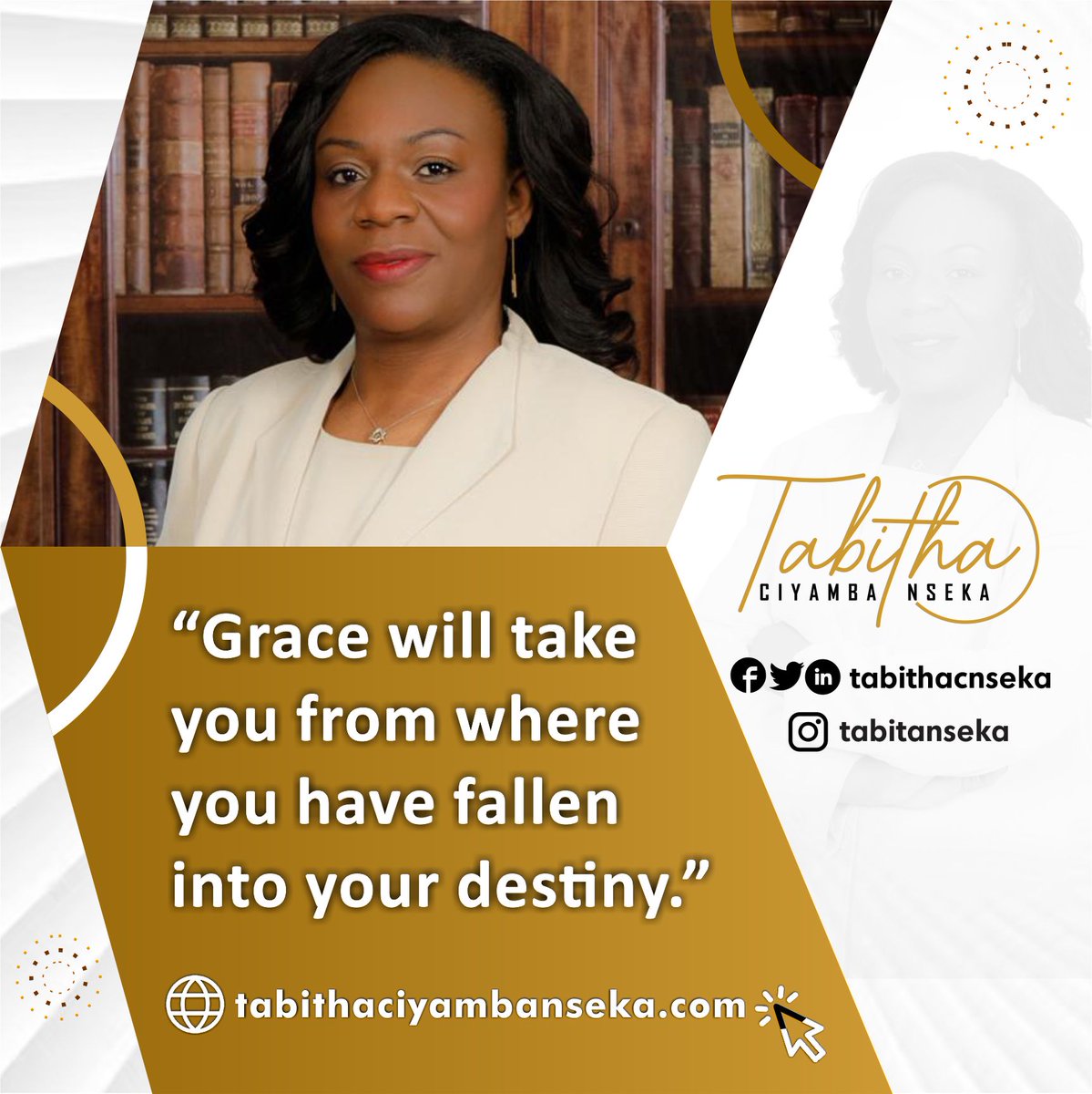tabithacnseka's tweet photo. Grace will take you from where you have fallen into your destiny. https://t.co/VIETv20yf0