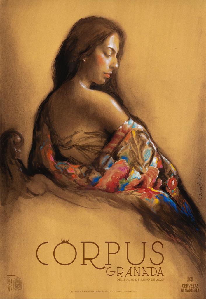 ¡Granada tiene ganas de #Corpus! 

Hoy hemos presentado en el Ayuntamiento la preciosidad de cartel de este año, obra del artista Paco Montañés 👏🏻👏🏻👏🏻