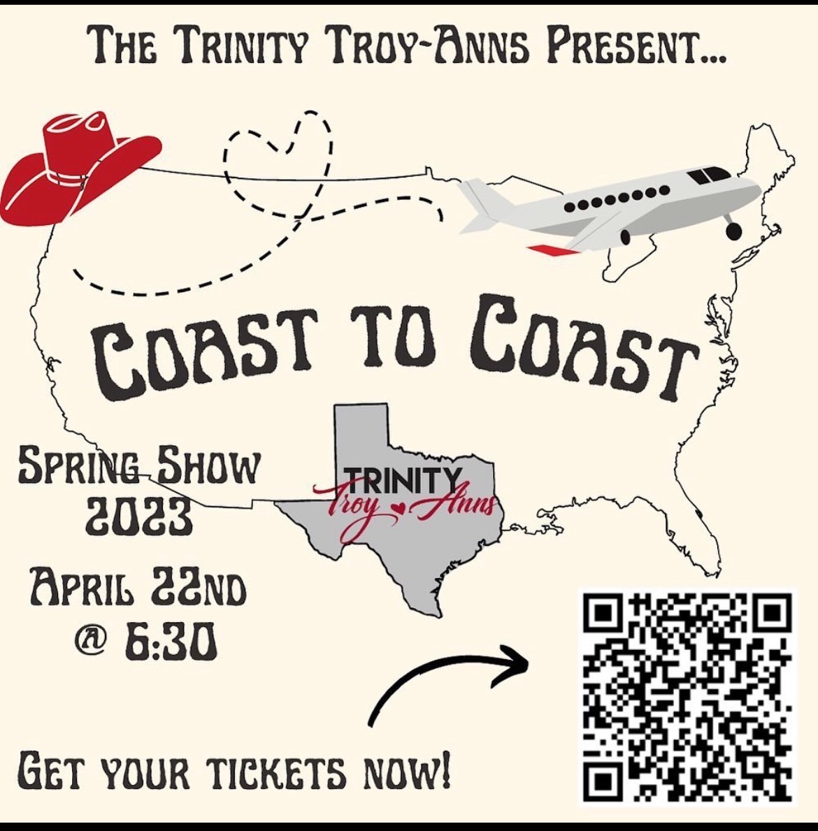 65Evette's tweet photo. So looking forward to the showcase debut of the 2023-2024 TroyAnns.  Come join us as we usher in a new season for Miss Mia as she steps on the field. 🎊🎉😊 

Please use QR code to purchase tickets.
Adults $7
Teachers/Students $5 https://t.co/igEzBH32OH