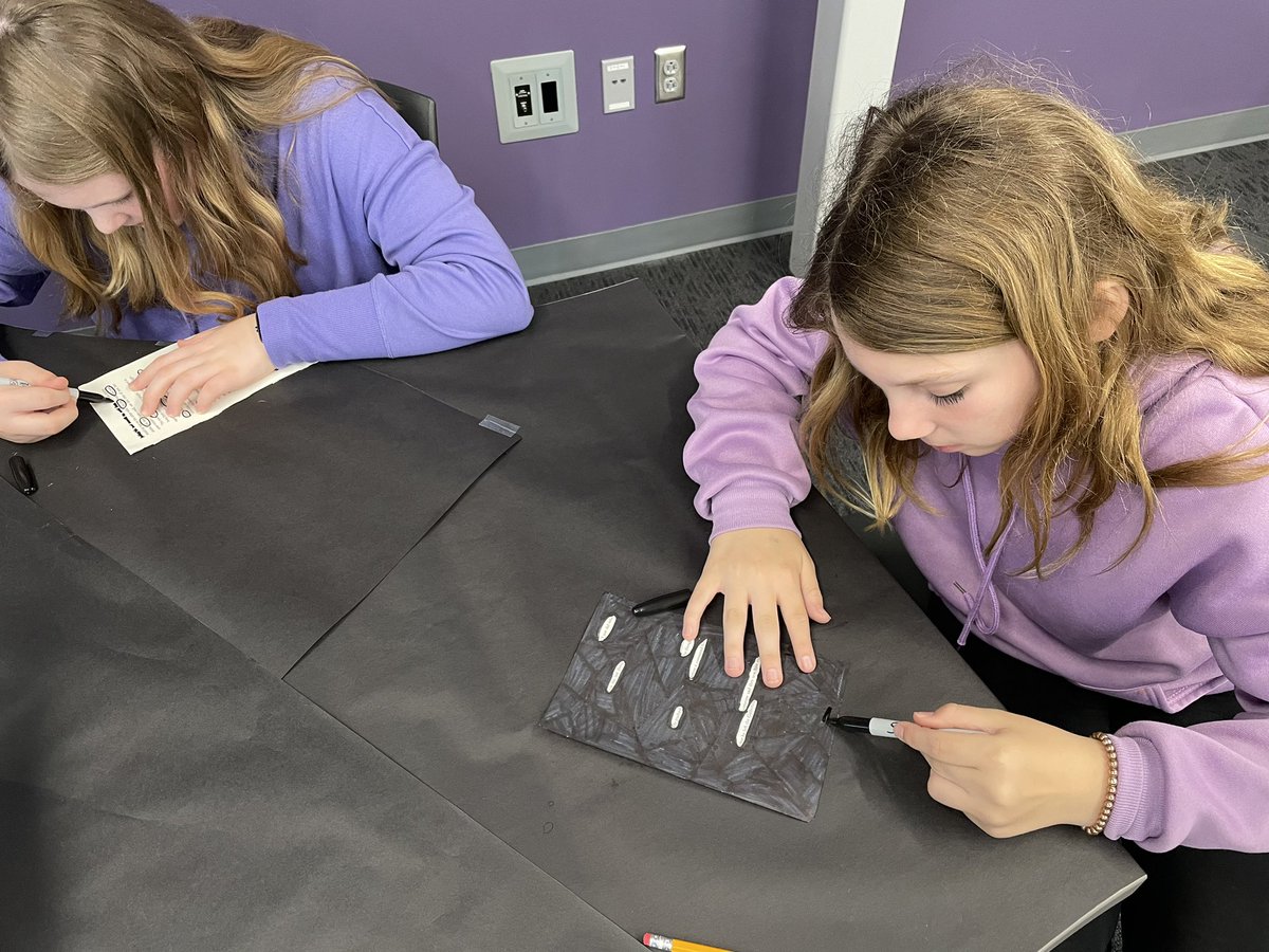 WSMSMediaCenter's tweet photo. Poetry stations in the library today with 6th grade! This week we introduced Black out and Book Spine Poetry! #NationalPoetryMonth https://t.co/Jm1ETd2SdB