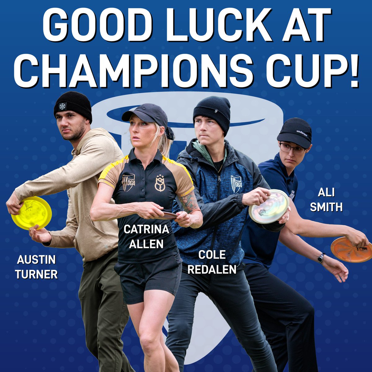 dgadiscgolf's tweet photo. The 2023 PDGA Champions Cup starts tomorrow, and four members of Team DGA will be vying for the title. Please help us wish them all good luck!
#TeamDGA #2023ChampionsCup
https://t.co/qCea5dOkGL
π¨: Wes Johnson https://t.co/o847muMNGt