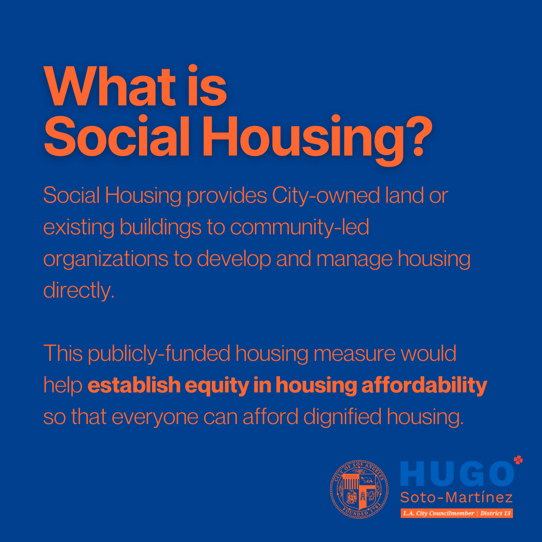 What is Social Housing?
Social Housing provides City-owned land or existing buildings to community-led organizations to develop and manage housing directly.
This publicly-funded housing measure would help establish equity in housing affordability so that everyone can afford dignified housing.