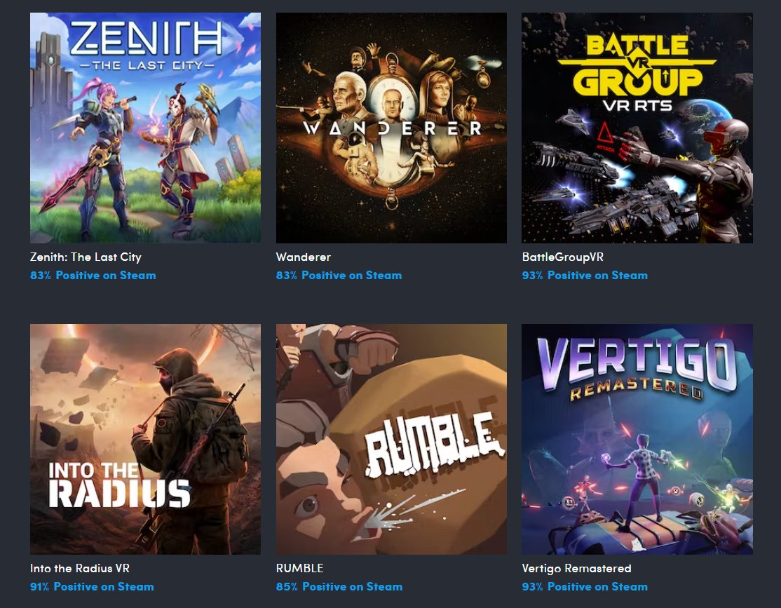 Brad Lynch on X: New VR Humble Bundle: 7 Games for $18 Bangers include  Vertigo Remastered, Into the Breach, Wanderer, and more    / X