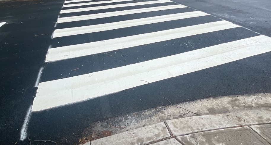 DDOTDC's tweet photo. Marking Season is underway! Crews are out daily, upgrading locations to improve safety for all roadway users. Check out these fresh markings at Perry & Holmead Pl NW, 4500 46th St NW, and 4601 Brandywine St NW. + Follow our #paveDC progress π https://t.co/tUCBIK2byu. https://t.co/BHsyrQabSa