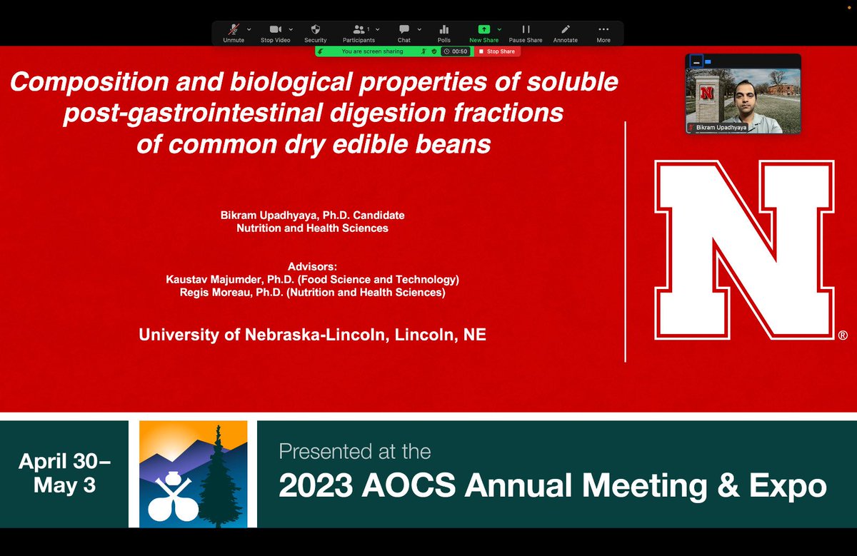FoodBioPepLAB UNL (@unlfoodproteins) on Twitter photo Congratulations <a href="/Bik_Upadhyaya/">Bikram Upadhyaya</a> for securing the 2nd place in the general AOCS poster competition!! Congratulations <a href="/Bik_Upadhyaya/">Bikram Upadhyaya</a> for securing the 2nd place in the general AOCS poster competition!!