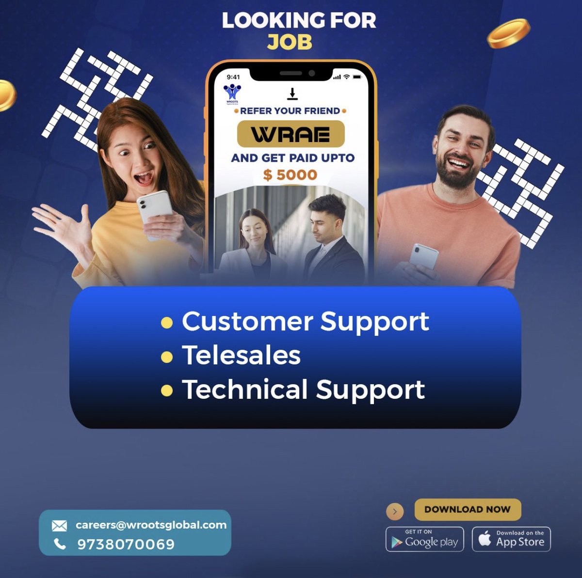 #wroots #callcenters #jobs #freshers #bangalorejobs #bangalorehiring #bangalorejob #voiceprocess #csr #customerservice #telemarketing #telesalesjobs #telesales #referandearn #referafriend