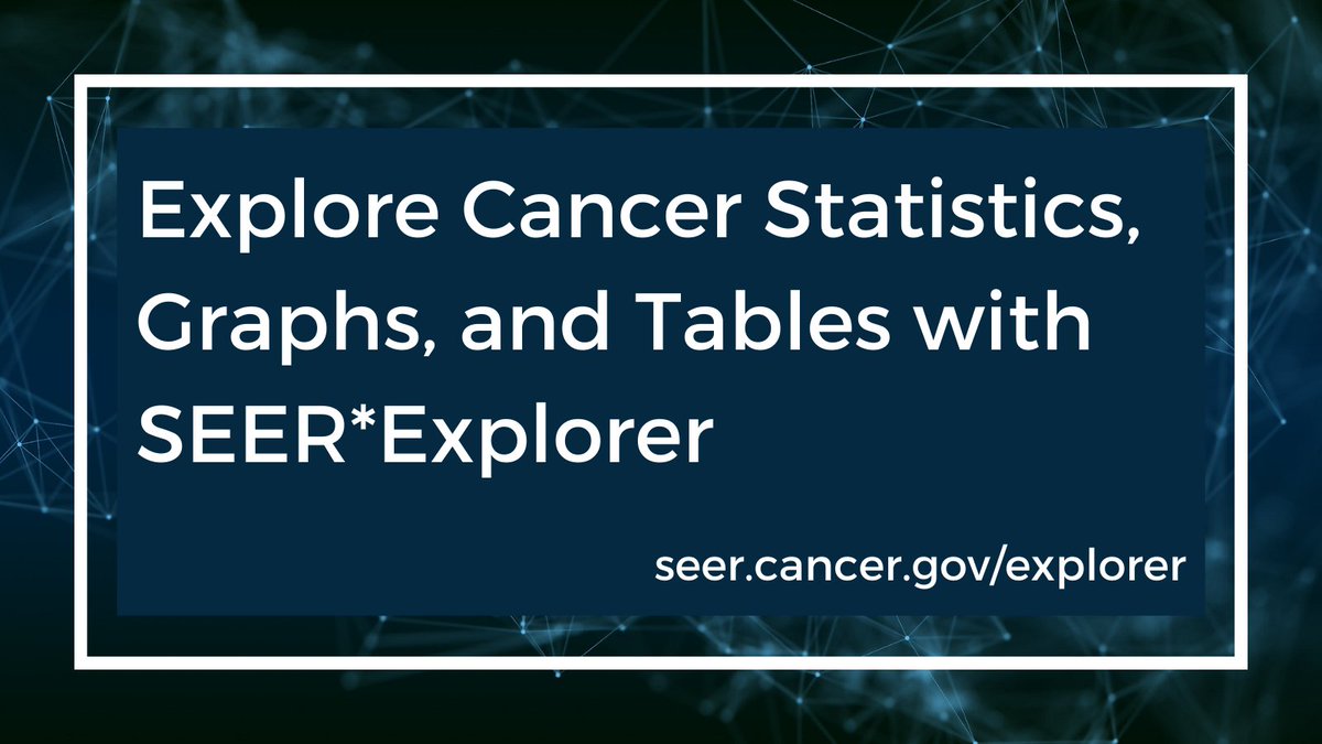 NEW! 2020 cancer incidence data now available in SEER*Explorer: seer.cancer.gov/explorer #CancerResearch #PoweredBySEER