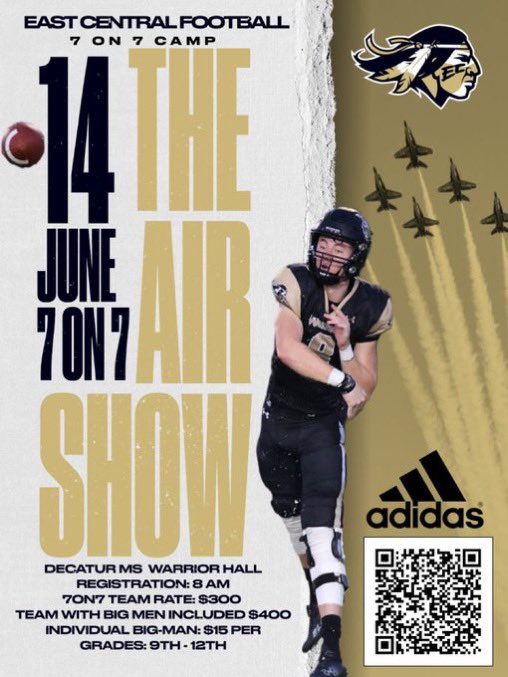 Coach__Pratt's tweet photo. 🏈East Central Football
📅 June 14th
⬇️ Camp Details Below https://t.co/reIJTxXWTt