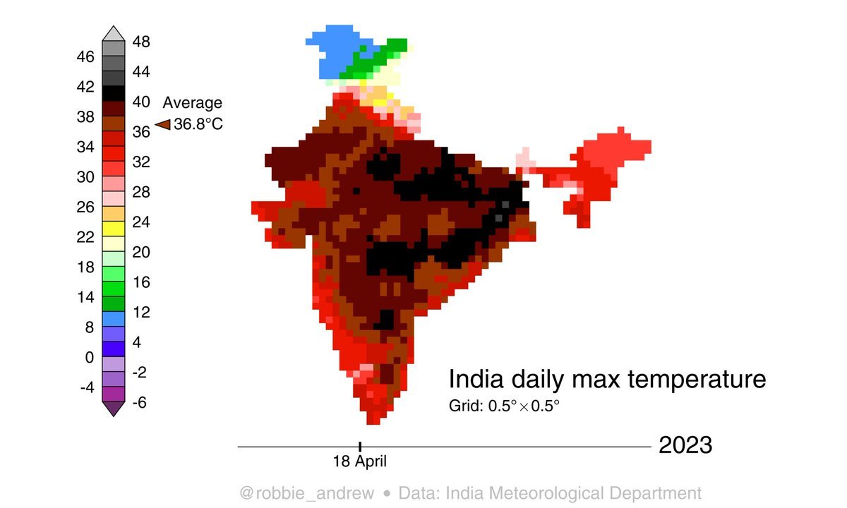 L’été commence dans l'hémisphère Nord &amp; désormais comme chaque année, il débute par des chaleurs extrêmes proches des records, voire inédites dans les subtropiques (Sud-Est asiatique, Inde...) 
Bouffées chaudes généralement +tardives a nos latitudes. Quoique! New York, 32°C [rec]