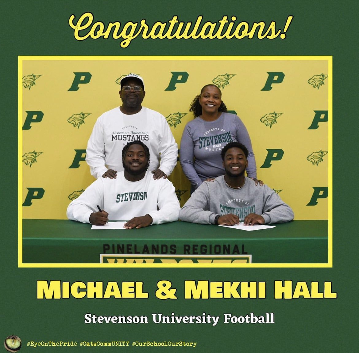 Mikehall24's tweet photo. Locked in fr @Mekhihall07 @SUMustangFB @edhottle1 @KenEmmons_SU 💚🖤 https://t.co/zSbRRHWOef
