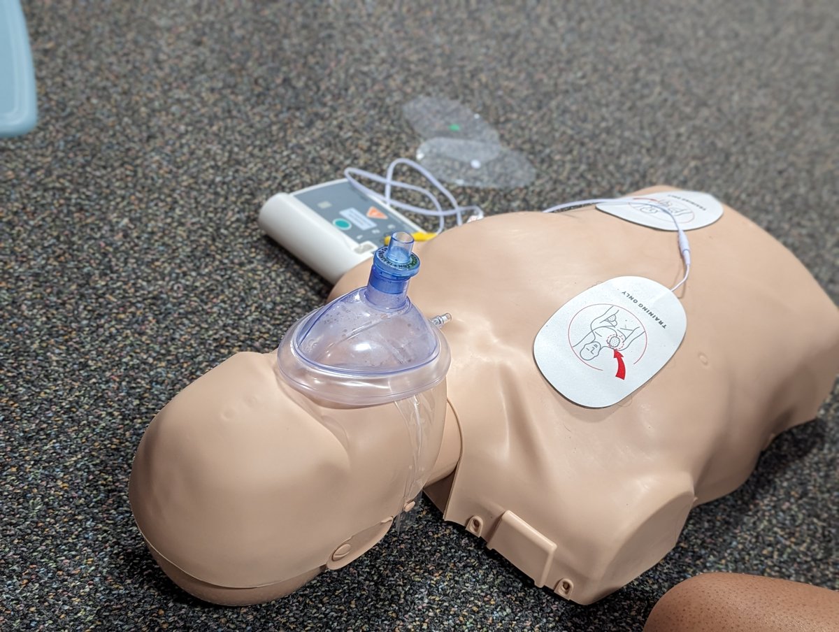 GIPublicSchools's tweet photo. Learning the life-saving basics.

@GISH_Islanders in the Academy of Medical Sciences made learning practical this week by testing out for CPR Certification.
Way to go!

#WearPurpleBeGold https://t.co/Oe5ziv9xg8