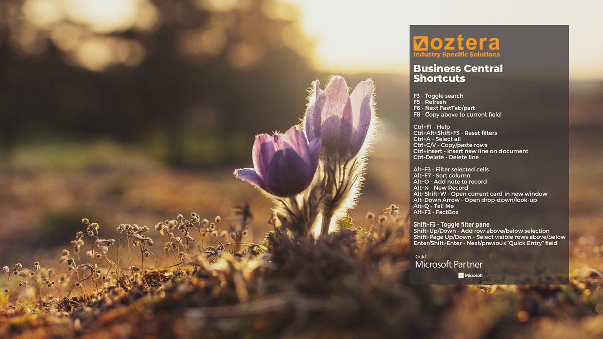 oztera's tweet photo. We have a BC guide for useful shortcuts you can use as your desktop image. Enjoy!

Move to Microsoft Business Central with Oztera.

We focus on the Agricultural, Manufacturing, &amp; Wine Industries.

Industry Specific Solutions To Achieve Operational Efficiency.

#oztera #bc https://t.co/5ly4oDzVA6