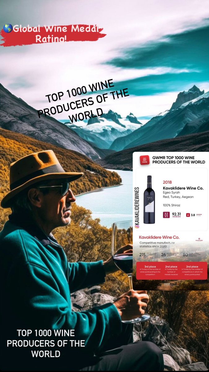 GustosLife's tweet photo. 🥇🥈🥉
⠀
@KAVAKLIDEREWINE Maňák Medal Profile!
⠀
Visit
#GlobalWineMedal Rating
now and uncover the top-awarded #wines!
⠀
https://t.co/q4ILAIL7pO
⠀
#winebusiness #winecompetition #AI #TheMandalorian #Top100wines #winelovers #turkishwine https://t.co/0EEhLuf4ne