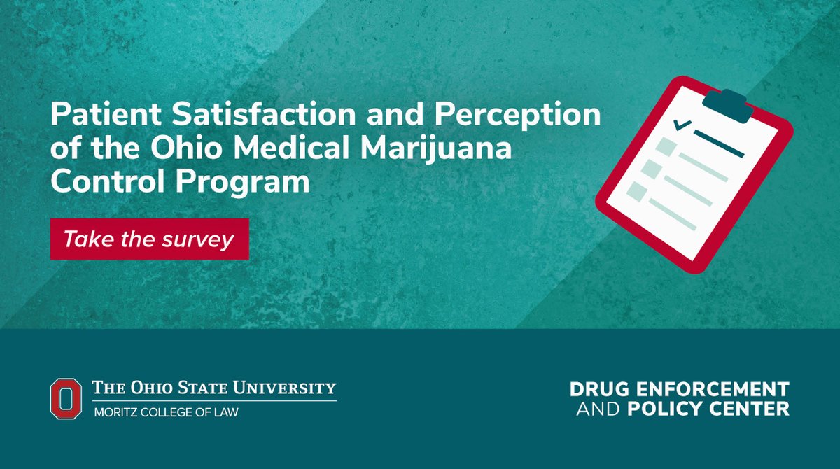 OSULawDEPC's tweet photo. For a fourth year, we are asking current and potential #medicalmarijuana patients in Ohio to help us understand how well the Ohio Medical #Marijuana Control Program (#OMMCP) is working for them.

Complete the short, anonymous survey at https://t.co/17J0i1cO4j. https://t.co/y6iMhTNZtu