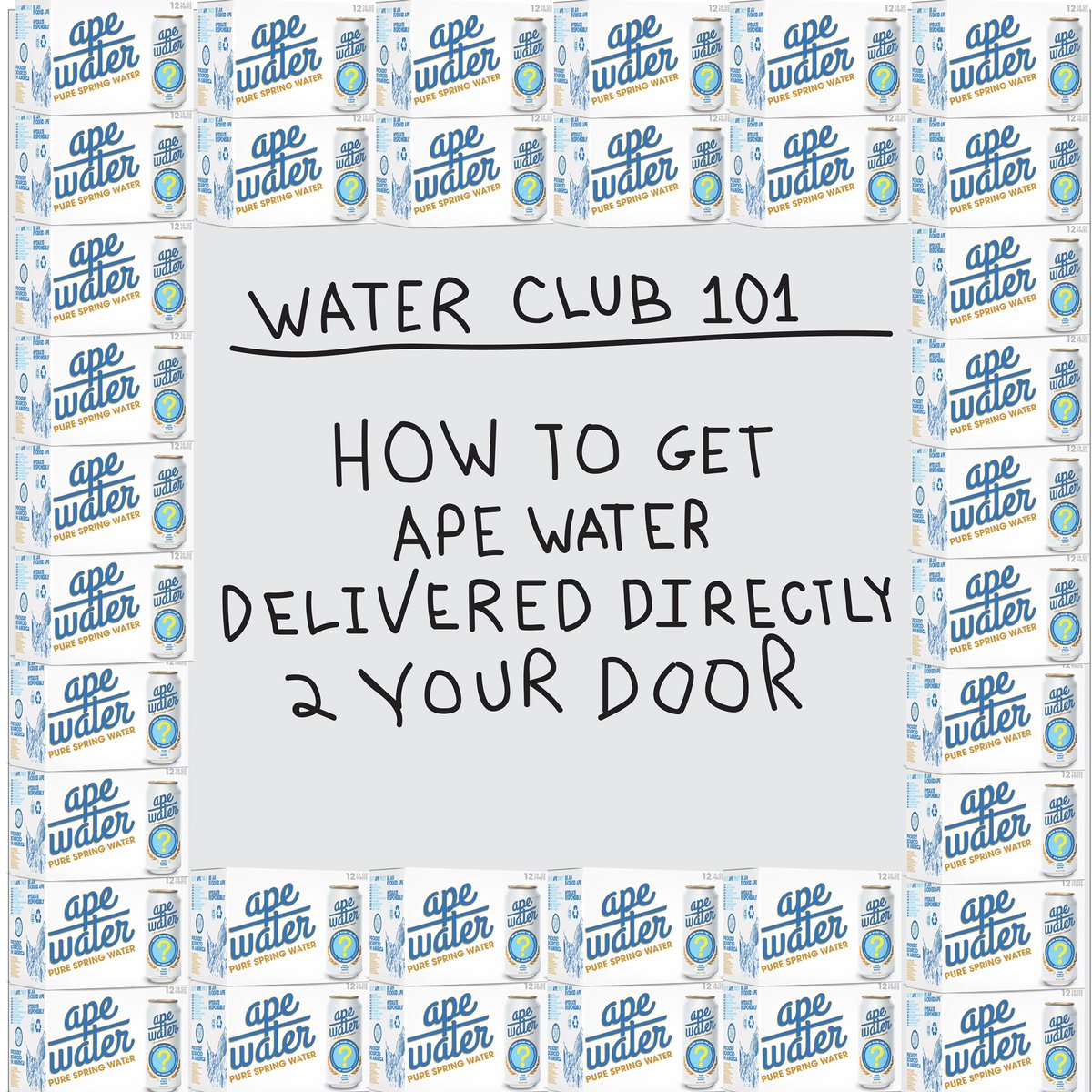 Water Club 101

🦍 How to get Ape Water delivered directly to your door 🧵👇

premint.xyz/apewater/