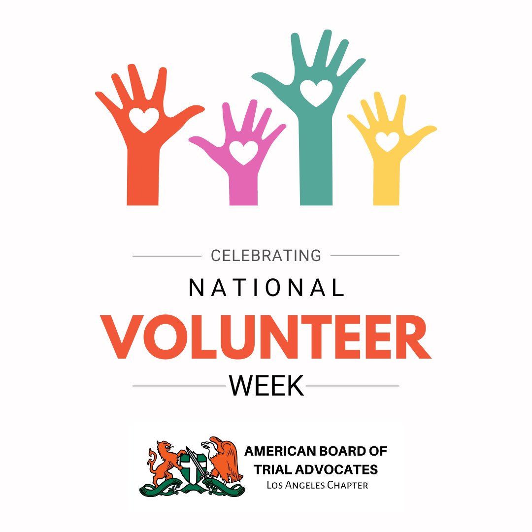 Our association is built on volunteers! Thank you! #NationalVolunteerWeek