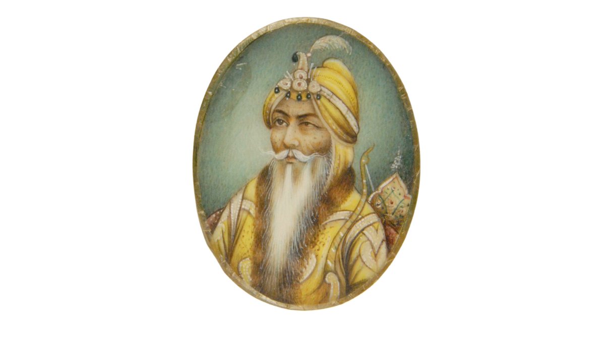 RamblingSingh's tweet photo. A miniature painting on ivory by Maharaja Ranjit Singh  

Housed at the World Museum, Vienna https://t.co/fqhvJ0lpUP