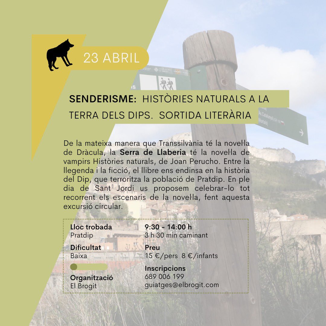 MuntanyesCD's tweet photo. Recomanació per al cap de setmana 🔛!
🌹 Si voleu celebrar la diada de Sant Jordi diferent, no us podeu perdre l'activitat "Històries naturals a la terra dels dips. Sortida literària". https://t.co/AJ3ZUeJiqL