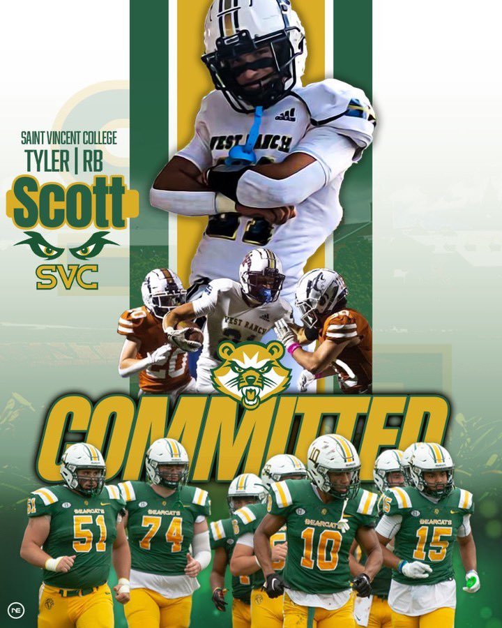 _tylerr_scott2's tweet photo. Excited to announce my commitment to Saint Vincent college @SVC_Football @CoachSmetanka https://t.co/PhUrZHRKJk