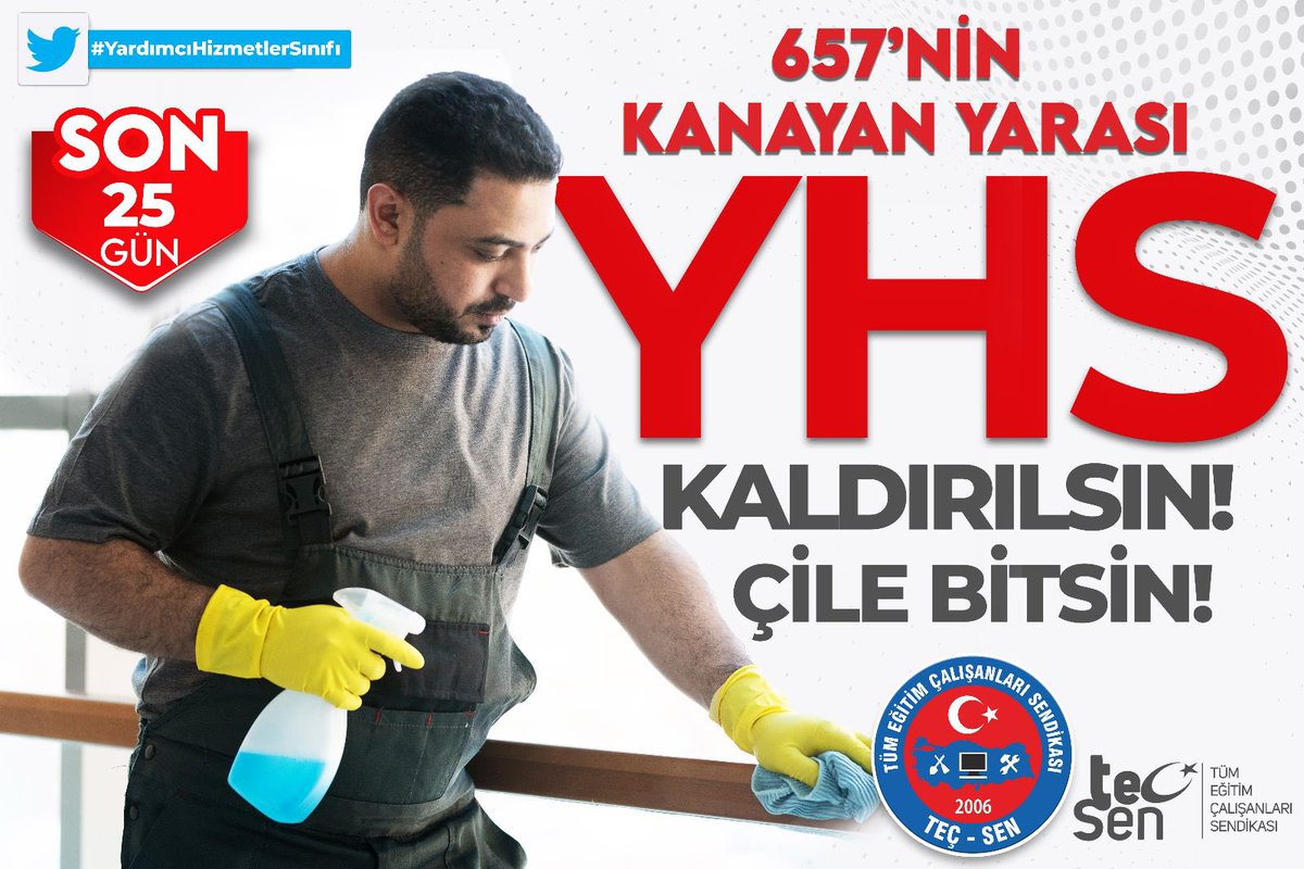 tecsen's tweet photo. 2018 Yılı Cumhurbaşkanlığı ve Milletvekilleri Seçimi Öncesinde Siyasi Partilerce, Kamu Çalışanlarına “SÖZ” Olarak Verilen Vaatlerin Tutulması İçin Kalan Süre 25 Gündür!" 
@dbdevletbahceli @RTErdogan @kilicdarogluk @MHP_Bilgi  @Akparti 
#yhsyesözünüzvar  #YhsKaldırılsın https://t.co/E0BBLGZ8D1