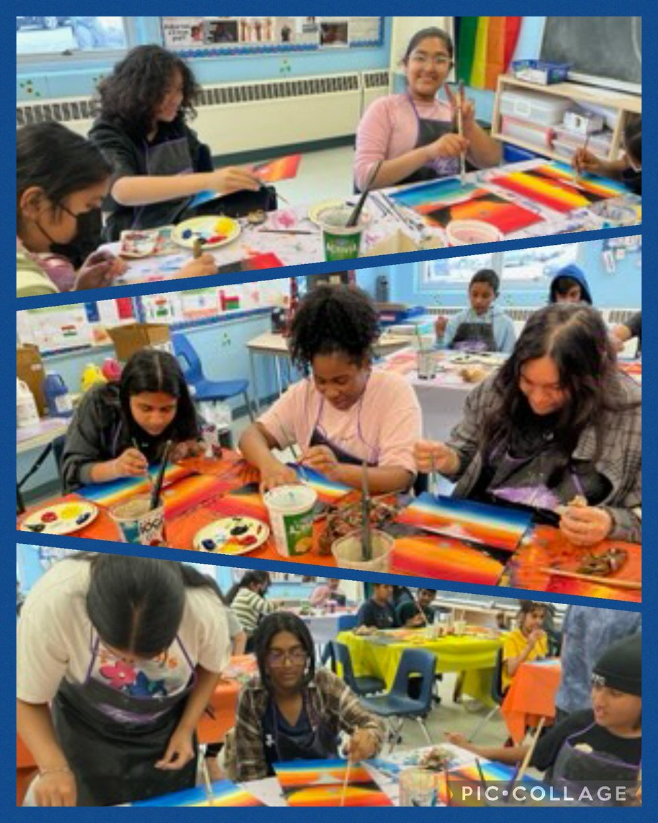 MsChan905's tweet photo. A huge TY to @Tray_Arts for guiding us through such a fun and engaging painting experience! #RJLeeProud #CCEL @gcoccof569 @rjlee_ps @LLSarbadhikari @FSlimati @PeelSchools @PeelArts1 @zammitmary @PDSBDirector https://t.co/miQaU3lnlk