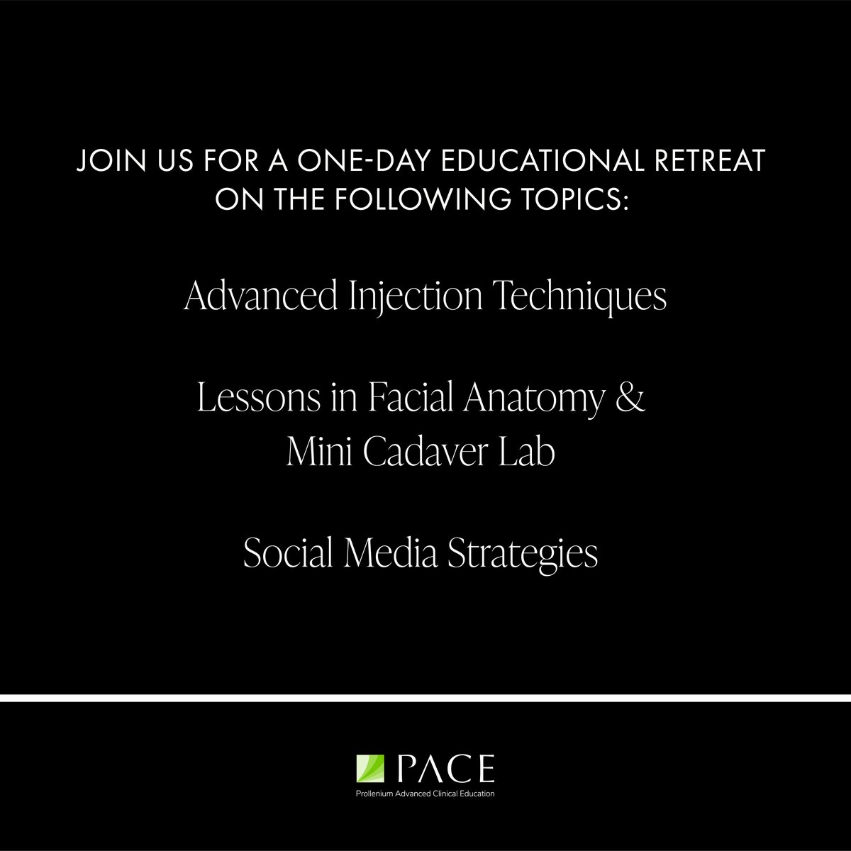 RevanesseUSA's tweet photo. Join us for a day of robust learning at one of our Revanesse Retreats! Our Retreats consist of live demos, cadaver labs and social media strategies. Reach out to your Prollenium Representative for details on how you can attend. 

#RevanesseRetreats https://t.co/haMCfBQRLh
