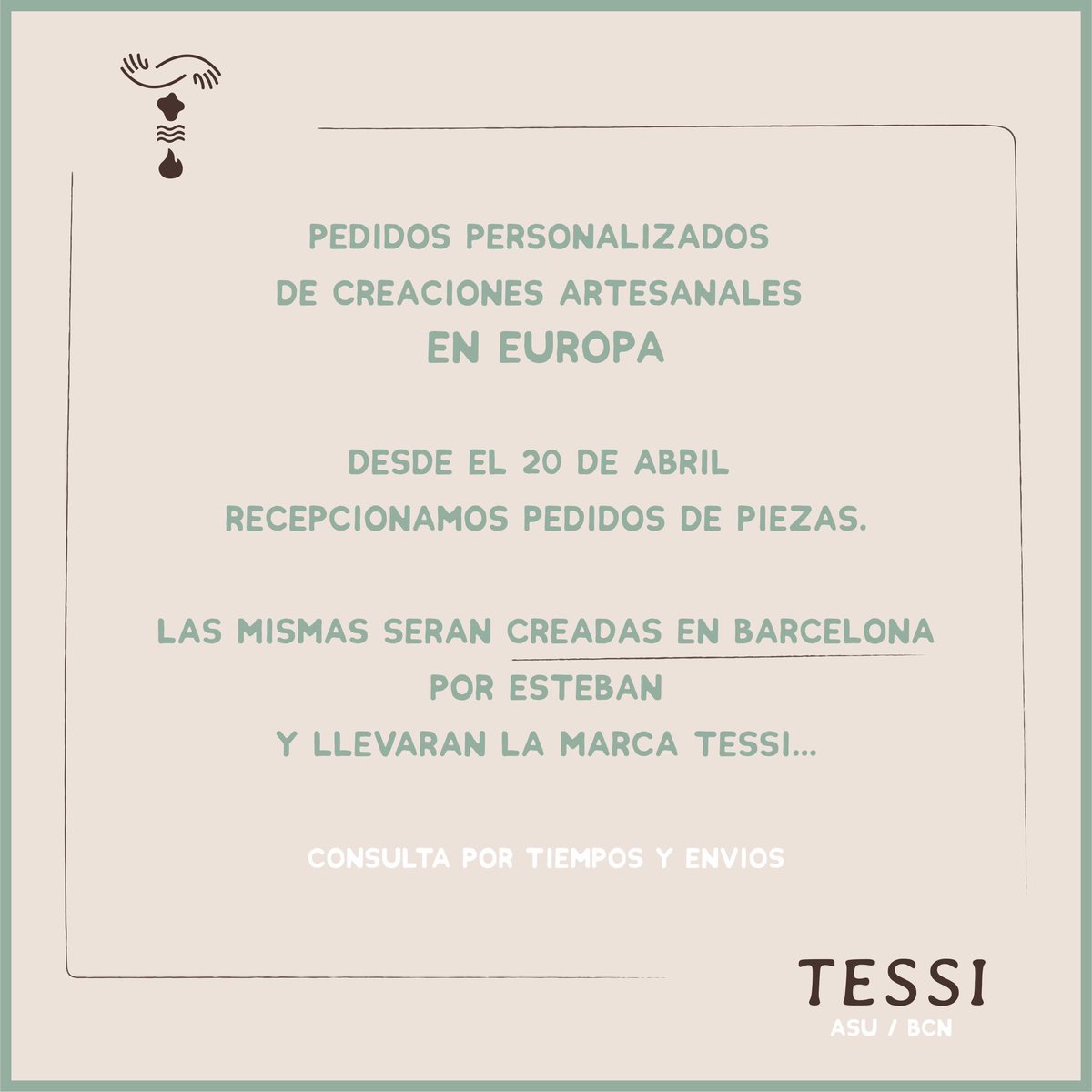 estebanduarteok's tweet photo. Vuelvo a Barcelona y esta vez ya tendré mi propio taller  🖤 

Para quienes estén en Europa o tengan familiares y amigos, les dejo esta info… 

@tessimeraki en el Instagram https://t.co/LVaJ8OnOu5
