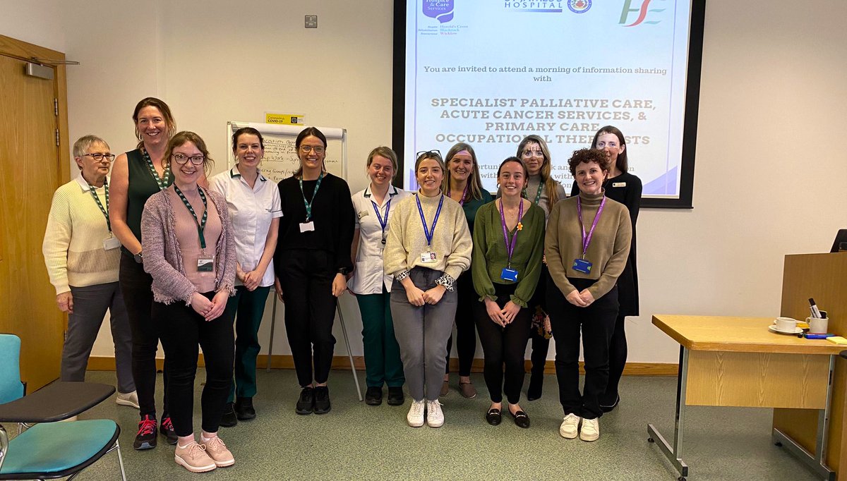 On <a href="/WeHSCPs/">National HSCP Office, HSE</a> Day, it was great to meet <a href="/ourladyshospice/">Our Lady's Hospice & Care Services</a> Harold’s Cross, + Primary Care OTs this morning to discuss enhancing integrated pathways between Harold’s Cross, St James’s Hospital &amp; the Community 👏🏼 

<a href="/LOSullivan_OT/">Lauren O’Sullivan</a> <a href="/hellieoshea/">Helen O'Shea</a> <a href="/gorman_aoife/">Aoife O' Gorman</a> <a href="/CarolPhelan01/">Carol Phelan</a> <a href="/orlaithmartin/">Orlaith Martin</a>