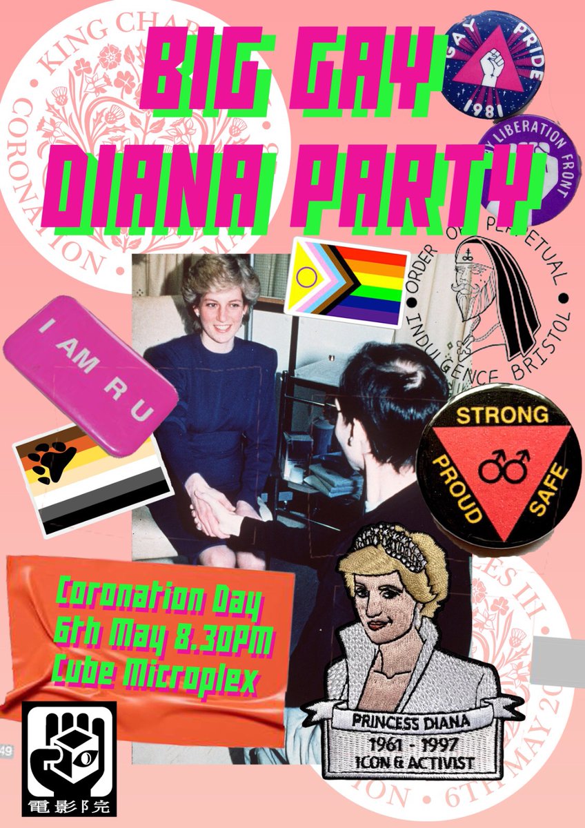 mslacewing45's tweet photo. What’s that? A Big Gay Diana Party at @CUBECINEMA? With a POSTER?? Whoever is running this event must be VERY cool. (Rosa made the poster. They are very cool). Get tix here: https://t.co/wEIGcgPsoW https://t.co/rIRJgEb1tQ