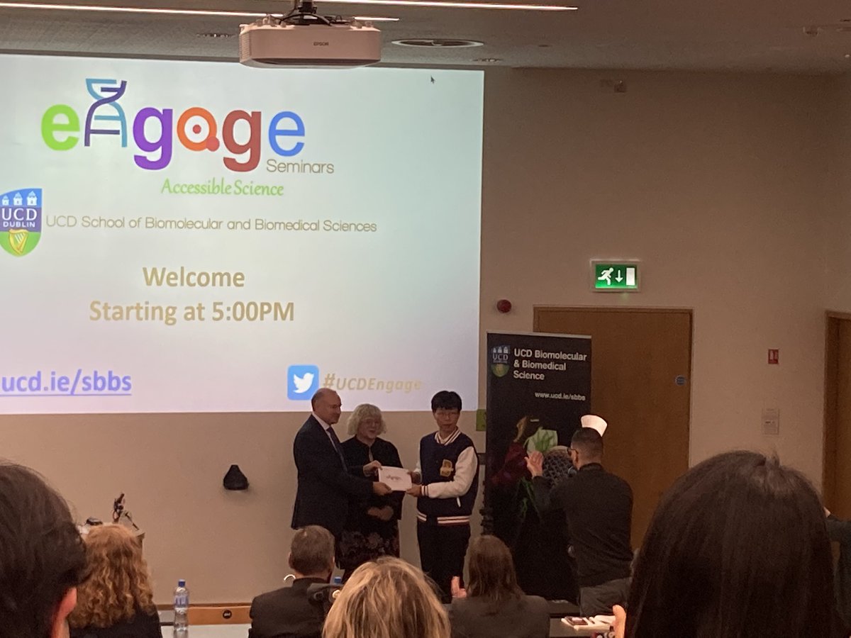 mcclean_siobhan's tweet photo. And the winner is…. @ChaoyingMa well done. 🎉🎉👏👏👏👏🙌🙌🙌
@UCD_SBBS #UCDEngage https://t.co/4LQlzvHTs5
