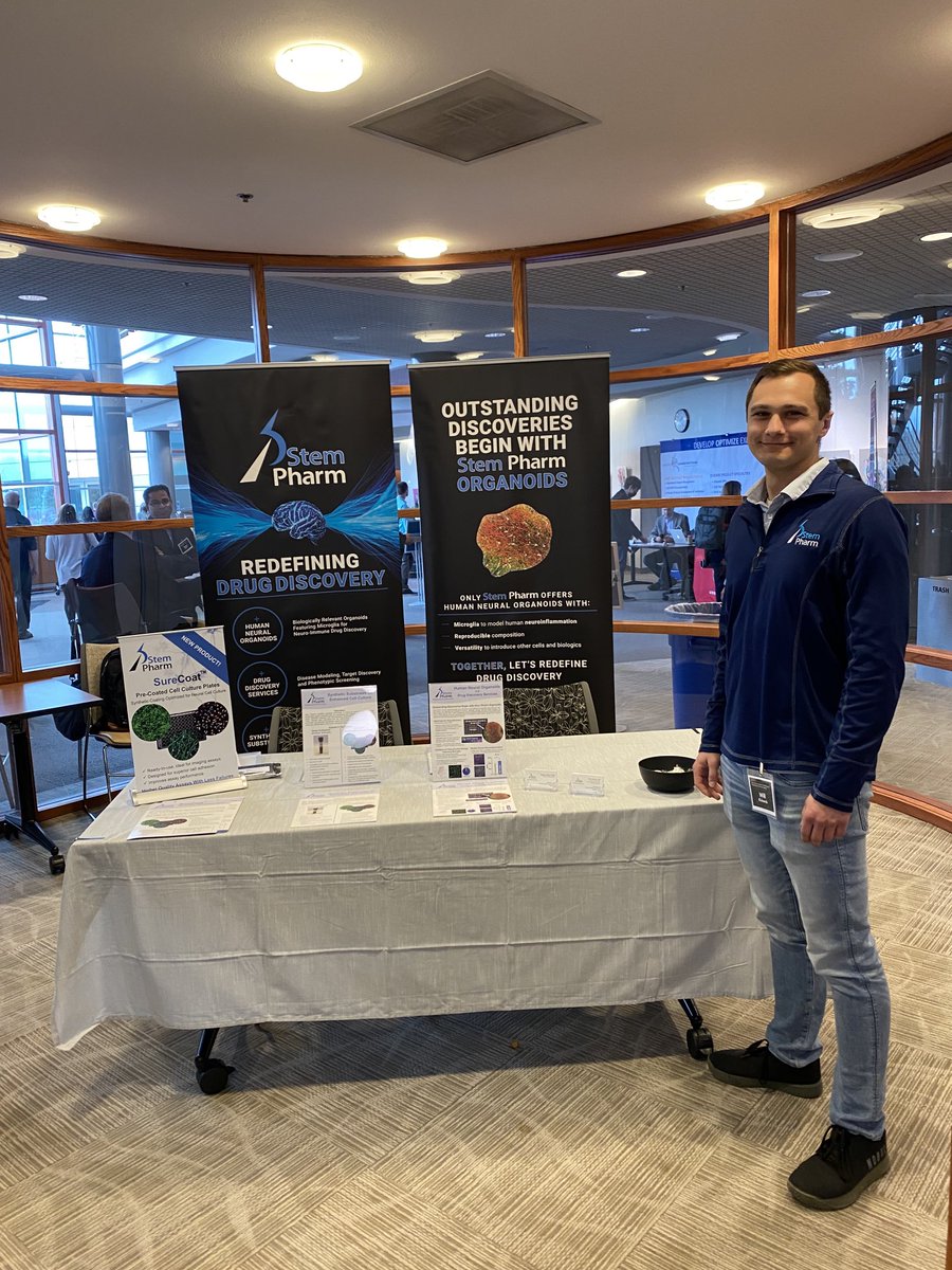 Great day of neuro-themed talks at the Wisconsin Stem Cell Symposium. Come talk to neural organoid experts at our booth. #neuroscience #organoids